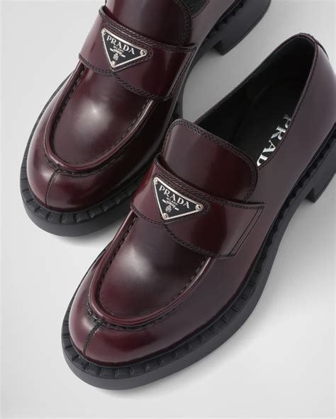 Cordovan Chocolate Brushed Leather Loafers 